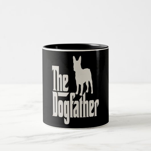 Bulldog| Franziskanerin Das Hundevater Zweifarbige Tasse (Mittel)