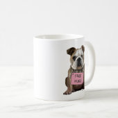 Bulldog-freie Hugs Kaffeetasse (VorderseiteRechts)