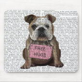 Bulldog-freie Hugs Mousepad (Vorne)
