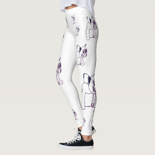 Bulldog French Buldog Puppy Niedliche Leggings (Links)