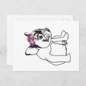 Bulldog French Buldog Puppy Sweet Hund Postkarte (Vorne/Hinten)