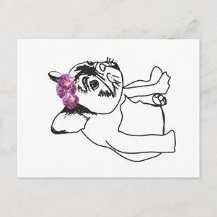 Bulldog French Buldog Puppy Sweet Hund Postkarte