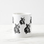 Bulldog French Buldog Puppy Zeichne Art Tasse (Mittel)
