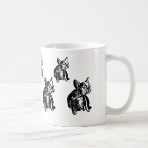 Bulldog French Buldog Puppy Zeichne Art Tasse