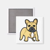 Bulldog Frenchie Magnet (Vorderseite/Rückseite)