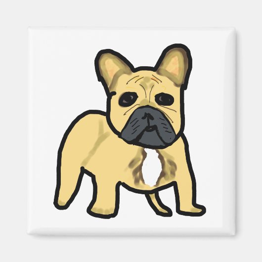 Bulldog Frenchie Magnet (Vorne)
