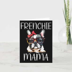 Bulldog Frenchie Mama Wasserfarbe Hund Muttertag Karte