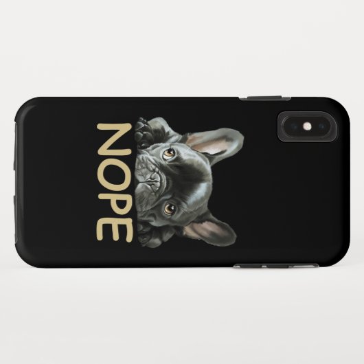Bulldog| Frenchie Nope Geschenke Case-Mate iPhone Hülle (Rückseite (Horizontal))