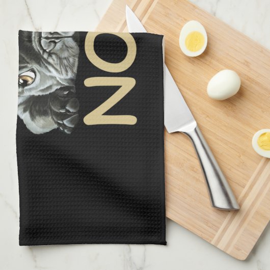 Bulldog| Frenchie Nope Geschenke Geschirrtuch (Viertel Falte)