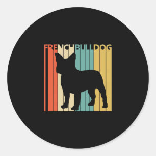 Bulldog Frenchie Runder Aufkleber