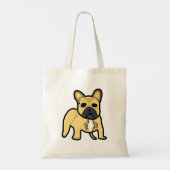 Bulldog Frenchie Tragetasche (Rückseite)