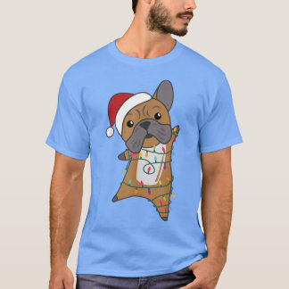 Bulldog Frohe Weihnachts-Fee Lights Sweet Animals T-Shirt