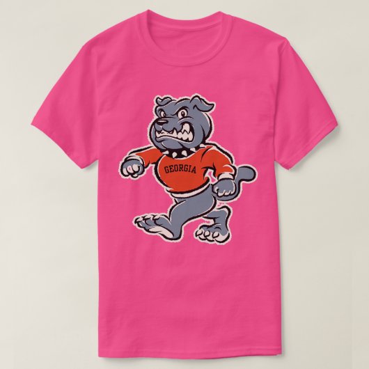 Bulldog Funny Georgia Fan TShirt (Design vorne)