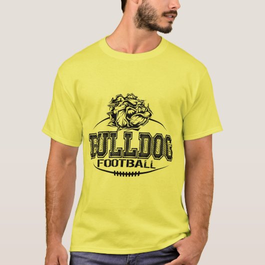 Bulldog-Fußball T-Shirt (Vorderseite)