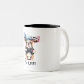 Bulldog Gamer for Life Coffee Tee Tasse (VorderseiteRechts)