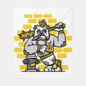 Bulldog Gang Fleecedecke (Vorderseite)
