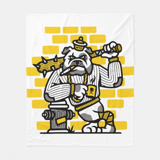 Bulldog Gang Fleecedecke (Vorderseite)