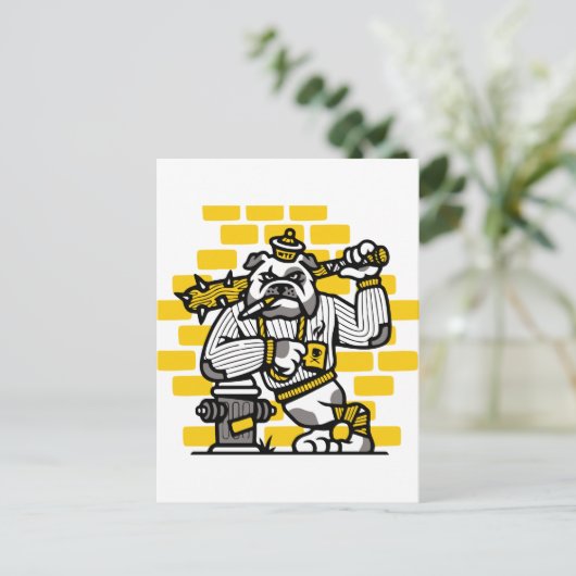 Bulldog Gang Postkarte (Stehend Vorderseite)