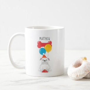 Bulldog Geburtstagsfeier Kaffeetasse