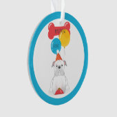 Bulldog-Geburtstagsfeier Ornament (Vorderseite)