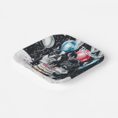 Bulldog-Geburtstagsfeier Pappteller (Gewinkelt)