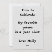 Bulldog-Geburtstagskarte Feiertagskarte (Rückseite)