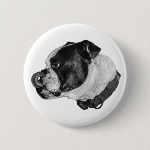 Bulldog Gentle Pin Button