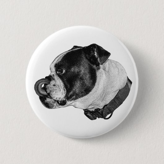 Bulldog Gentle Pin Button (Vorderseite)