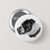 Bulldog Gentle Pin Button (Vorne & Hinten)