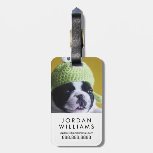 Bulldog Gepäckanhänger (Rückseite vertikal)