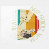 Bulldog-Geschenk Fleece Blanket (Vorderseite (Horizontal))