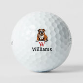 Bulldog-Geschenk Golfball (Vorderseite)