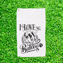 Bulldog-Geschenk Golfhandtuch