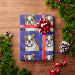 Bulldog Geschenkpapier