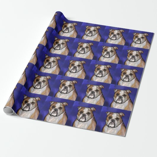 Bulldog Geschenkpapier (Ungerollt)