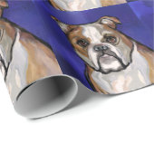 Bulldog Geschenkpapier (Rolleneckpunkt)