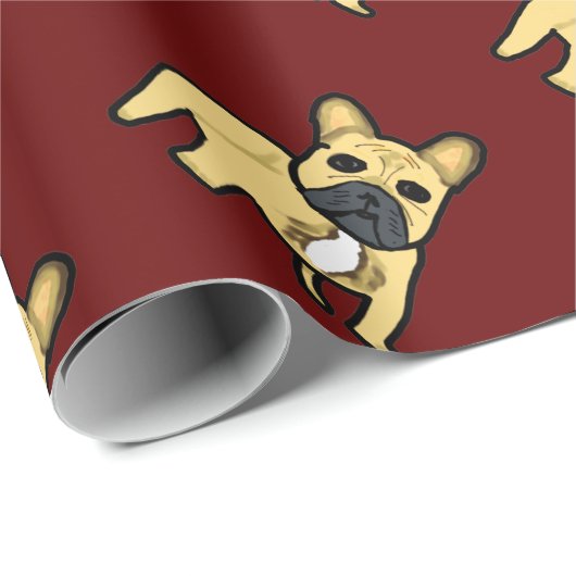 Bulldog Geschenkpapier (Rolleneckpunkt)