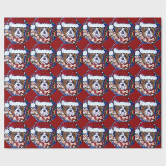 Bulldog Geschenkpapier (Flach)