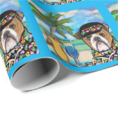 Bulldog Geschenkpapier (Rolleneckpunkt)