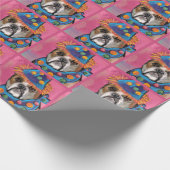 Bulldog Geschenkpapier (Ecke)