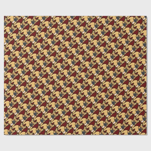 Bulldog Geschenkpapier (Flach)