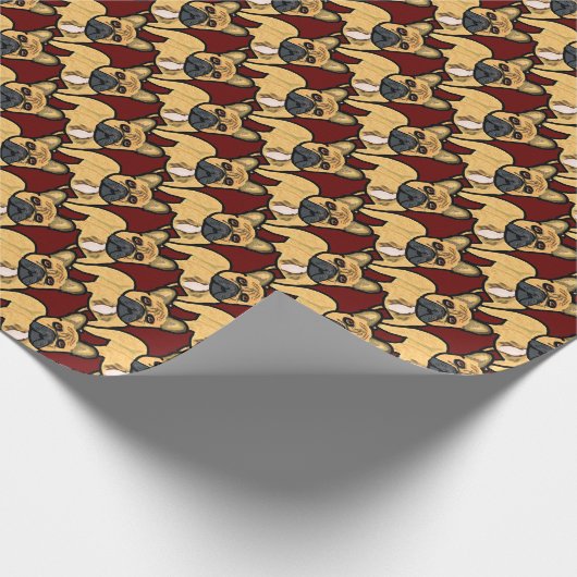 Bulldog Geschenkpapier (Ecke)