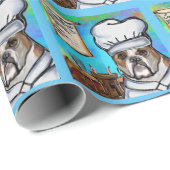 Bulldog Geschenkpapier (Rolleneckpunkt)