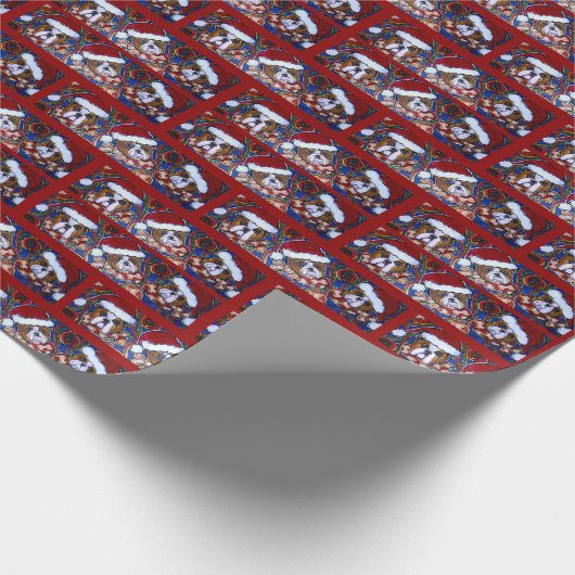 Bulldog Geschenkpapier (Ecke)