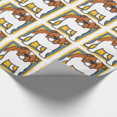 Bulldog Geschenkpapier (Ecke)