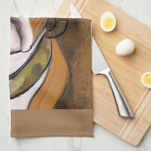 Bulldog Geschirrtuch (Viertel Falte)