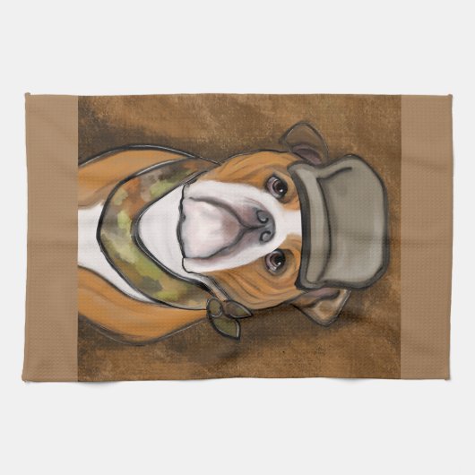 Bulldog Geschirrtuch (Horizontal)