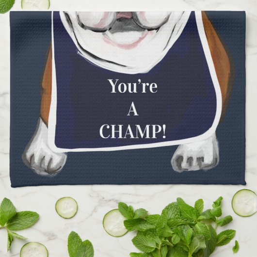 BULLDOG GESCHIRRTUCH (Gefaltet)