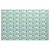 Bulldog-Gesichter der Hellminze Stoff (Fat Quarter (45,7 x 55,9 cm))