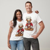 Bulldog-Gingerbread-Chef T-Shirt (Unisex)